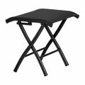 Garten-Fu?bank-Set, klappbar, schwarz, von ib style