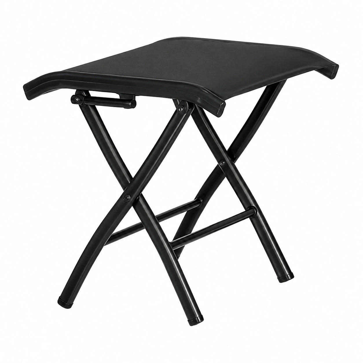 Garten-Fu?bank-Set, klappbar, schwarz, von ib style