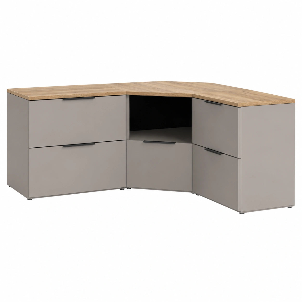 Vicco Wohnwand Set Wido, Greige, 3-teilig, zur Wandmontage, erweiterbar mit zus?tzlichen Modulen