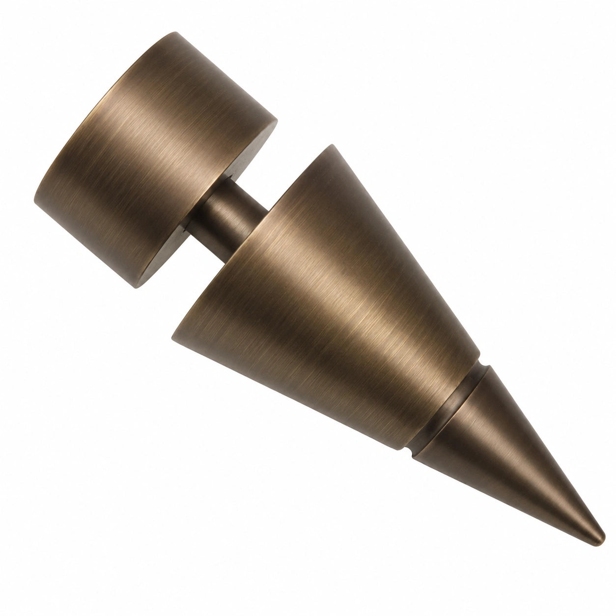 Gardinia Endknopf aus Metall in Bronze, ? 25 mm