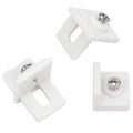 Gardinia Mitnehmer-Set aus Kunststoff, Wei?, Set ¨¢ 6 St¨¹ck