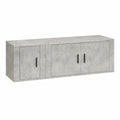 Tidyard TV-M?belset 2-teilig, modernes Wohnzimmer-Set, Betongrau, f¨¹r Fernseher